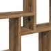 Raft perete cub, stejar artizanal, 78x15x93 cm, lemn prelucrat - WALTI WALTI