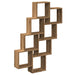 Raft perete cub stejar artizanal 90x15x119,5 cm, lemn prelucrat - WALTI WALTI