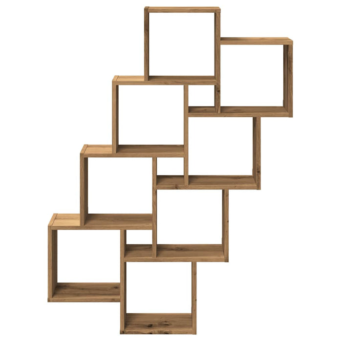 Raft perete cub stejar artizanal 90x15x119,5 cm, lemn prelucrat - WALTI WALTI