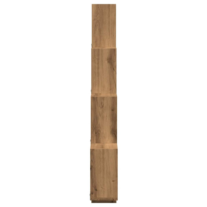 Raft perete cub stejar artizanal 90x15x119,5 cm, lemn prelucrat - WALTI WALTI