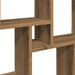 Raft perete cub stejar artizanal 90x15x119,5 cm, lemn prelucrat - WALTI WALTI