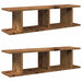 Rafturi de perete 2 buc. lemn vechi 75x18x20 cm, lemn prelucrat - WALTI WALTI