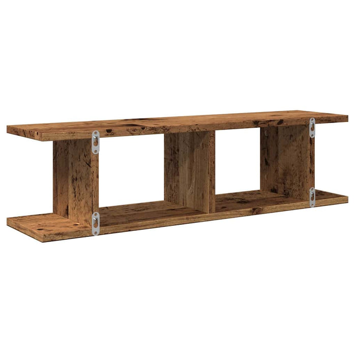 Rafturi de perete 2 buc. lemn vechi 75x18x20 cm, lemn prelucrat - WALTI WALTI