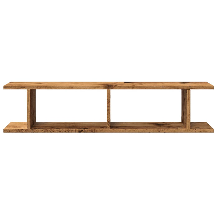 Rafturi perete, 2 buc., lemn vechi, 90x18x20 cm, lemn prelucrat WALTI