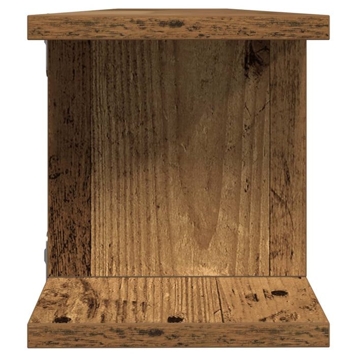 Rafturi perete 2 buc., lemn vechi, 105x18x20 cm, lemn prelucrat - WALTI WALTI