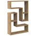 Rafturi de perete cub 2 buc. stejar artizanal, 50x15x50 cm lemn - WALTI WALTI