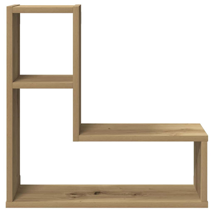 Rafturi de perete cub 2 buc. stejar artizanal, 50x15x50 cm lemn - WALTI WALTI
