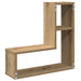 Rafturi de perete cub 2 buc. stejar artizanal, 50x15x50 cm lemn - WALTI WALTI