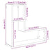 Rafturi de perete cub 2 buc. stejar artizanal, 50x15x50 cm lemn - WALTI WALTI