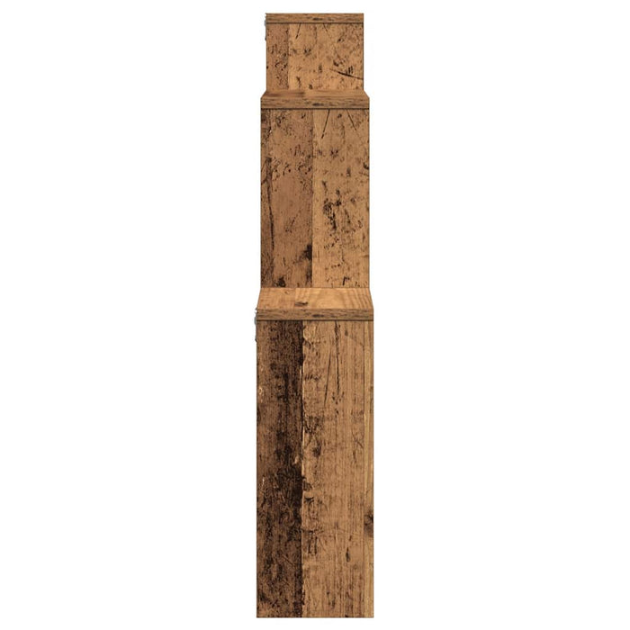 Raft de perete cub, lemn vechi, 80x15x78,5 cm, PAL - WALTI WALTI