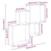 Raft de perete cub, lemn vechi, 80x15x78,5 cm, PAL - WALTI WALTI