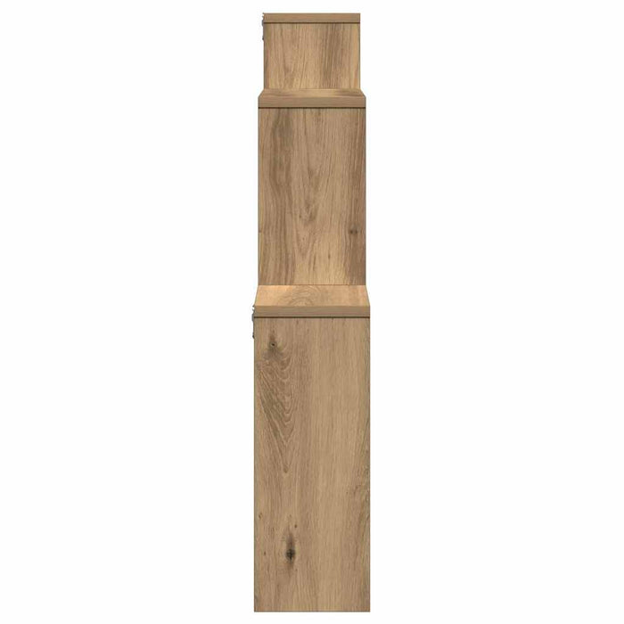 Raft de perete, stejar artizanal, 80x15x78,5 cm, lemn prelucrat - WALTI WALTI