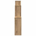 Raft de perete, stejar artizanal, 80x15x78,5 cm, lemn prelucrat - WALTI WALTI