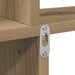 Raft de perete, stejar artizanal, 80x15x78,5 cm, lemn prelucrat - WALTI WALTI