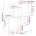 Raft de perete, stejar artizanal, 80x15x78,5 cm, lemn prelucrat - WALTI WALTI