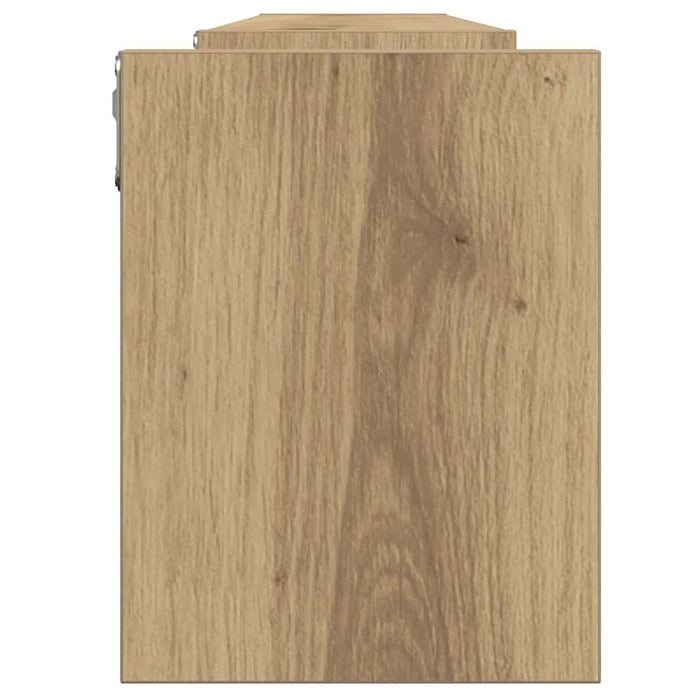 Rafturi de perete, 2 buc., stejar artizanal, 100x15x20 cm, lemn - WALTI WALTI
