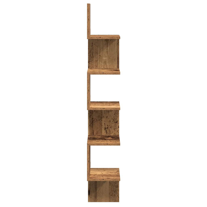 Raft perete pentru colț lemn vechi 20x20x127,5cm lemn prelucrat - WALTI WALTI