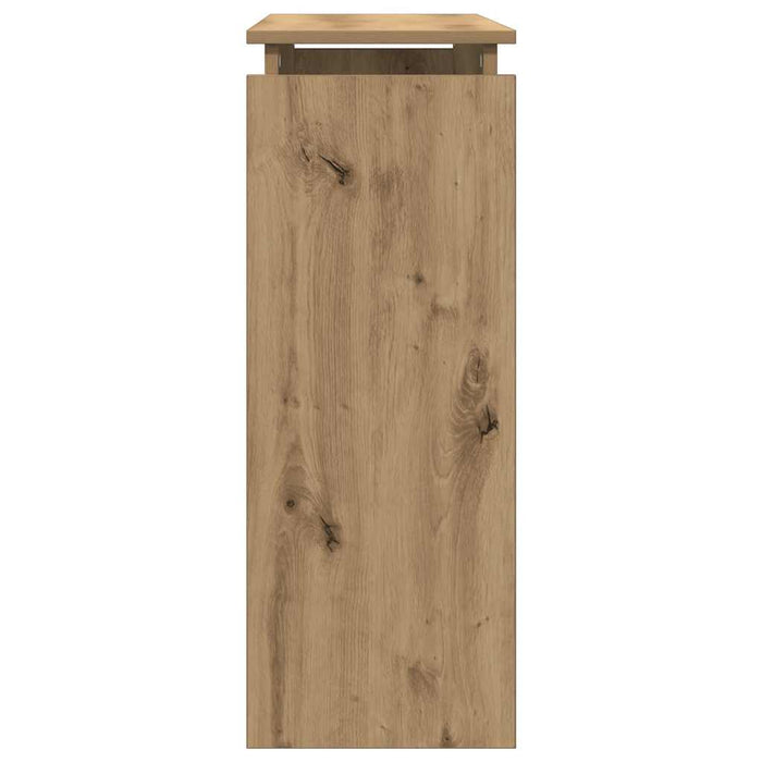 Măsuță consolă, stejar artizanal, 80x30x80 cm, lemn prelucrat - WALTI WALTI