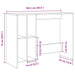 Birou, lemn vechi, 102,5x35x75 cm, lemn prelucrat - WALTI WALTI