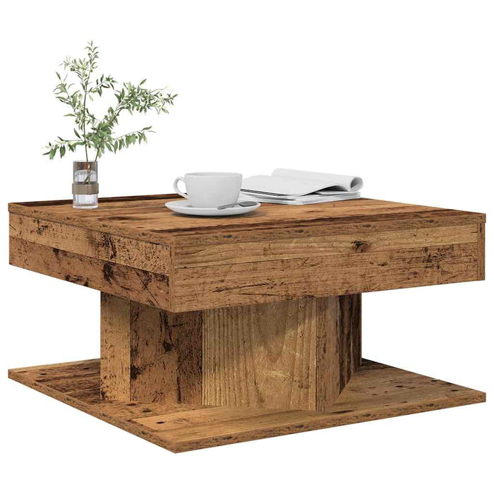 Măsuță de cafea, lemn vechi, 55x55x30 cm, lemn prelucrat - WALTI WALTI