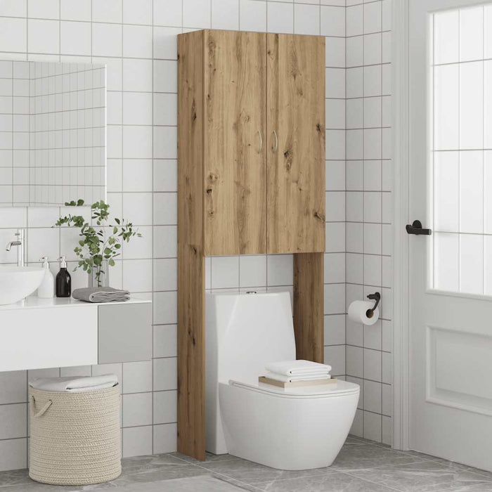 Dulap mașina de spălat, stejar artizanal, 64x25,5x190 cm - WALTI WALTI