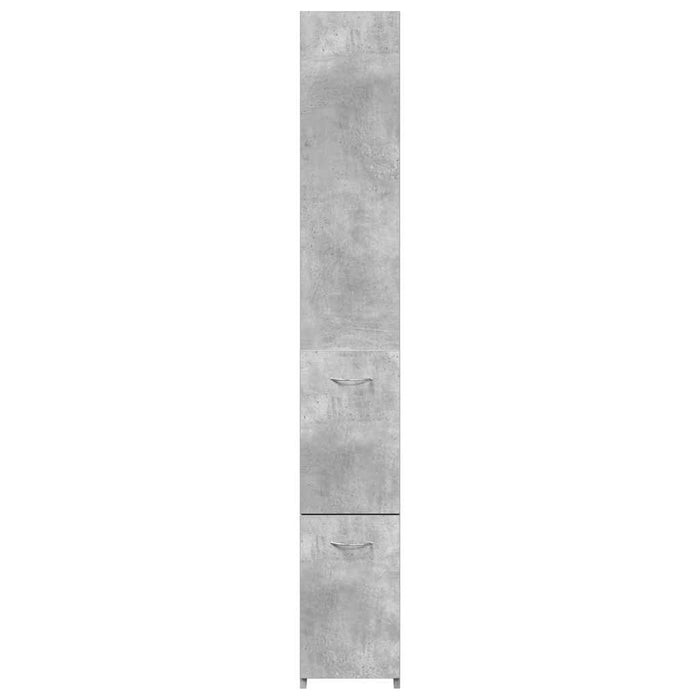 Dulap de baie, gri beton, 25x25x170 cm, lemn prelucrat WALTI