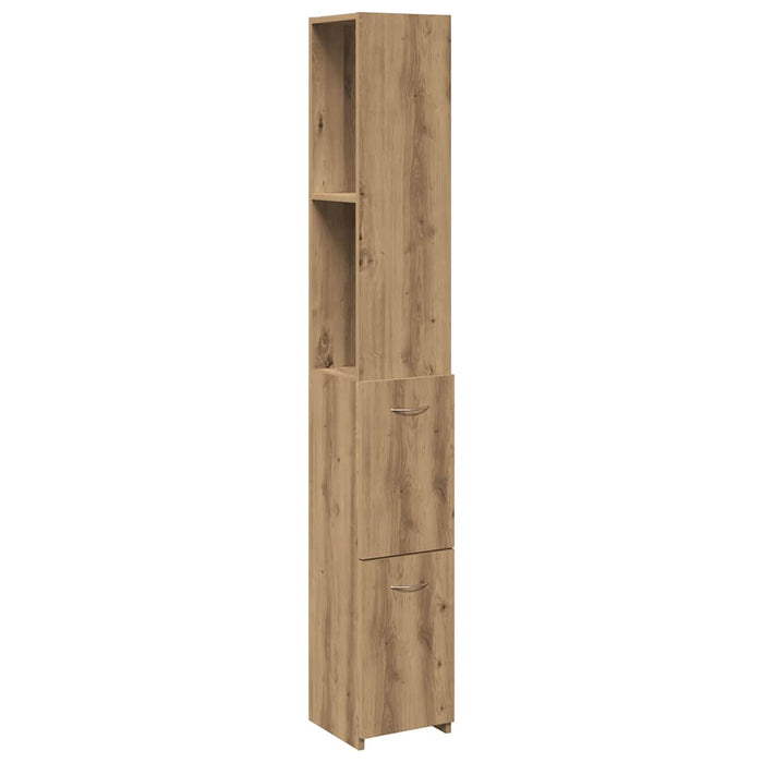 Dulap pentru baie stejar artizanal 25x25x170 cm lemn prelucrat - WALTI WALTI