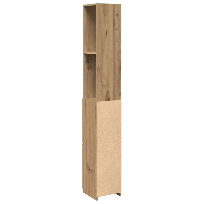 Dulap pentru baie stejar artizanal 25x25x170 cm lemn prelucrat - WALTI WALTI