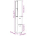 Dulap pentru baie stejar artizanal 25x25x170 cm lemn prelucrat - WALTI WALTI