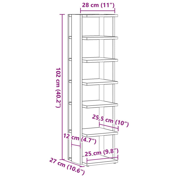 Pantofar, lemn vechi, 28x27x102 cm, lemn prelucrat - WALTI WALTI