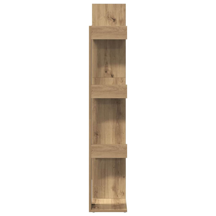 Bibliotecă, Stejar artizanal, 86x25,5x140 cm, lemn prelucrat - WALTI WALTI