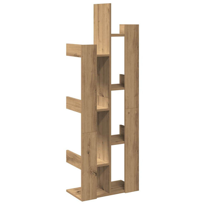 Bibliotecă, stejar artizanal, 48x25,5x140 cm, lemn prelucrat - WALTI WALTI