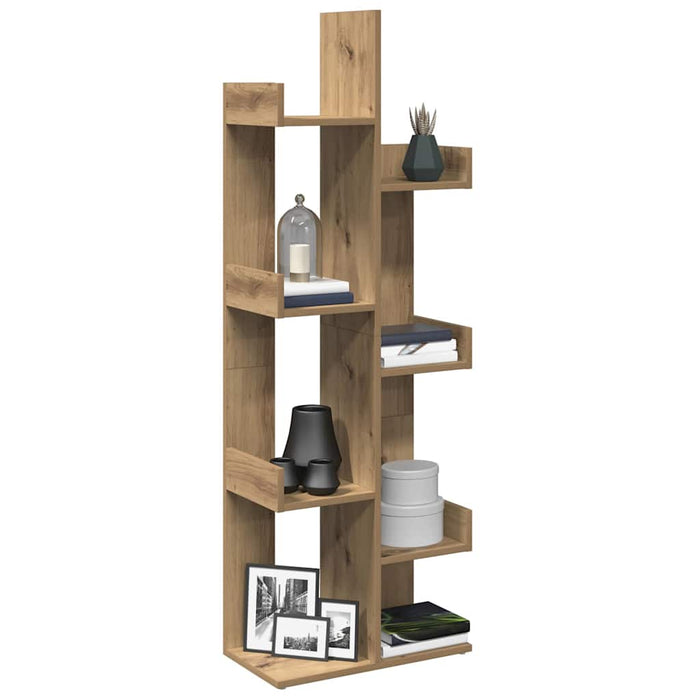 Bibliotecă, stejar artizanal, 48x25,5x140 cm, lemn prelucrat - WALTI WALTI