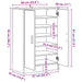 Pantofar, lemn vechi, 60x35x92 cm, lemn prelucrat - WALTI WALTI