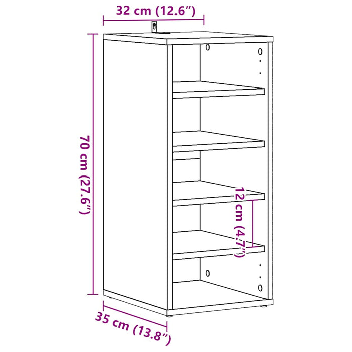 Pantofare, 2 buc., lemn vechi, 32x35x70 cm, lemn prelucrat - WALTI WALTI