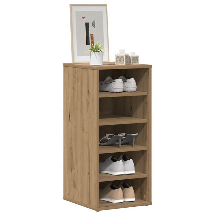 Pantofare 2 buc. stejar artizanal, 32x35x70 cm, lemn prelucrat - WALTI WALTI
