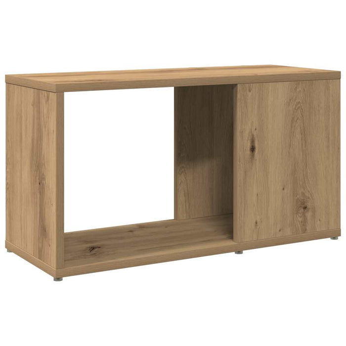 Comodă TV, Stejar artizanal, 60x24x32 cm, lemn compozit - WALTI WALTI