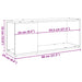 Dulap TV Lemn vechi 80x24x32cm Lemn prelucrat - WALTI WALTI