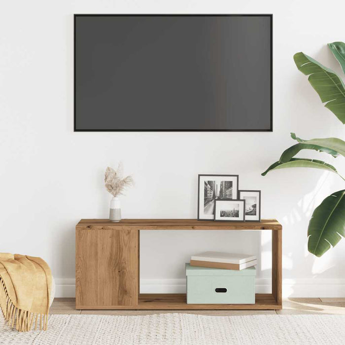 Comodă TV, stejar artizanal,80x24x32cm, lemn prelucrat - WALTI WALTI