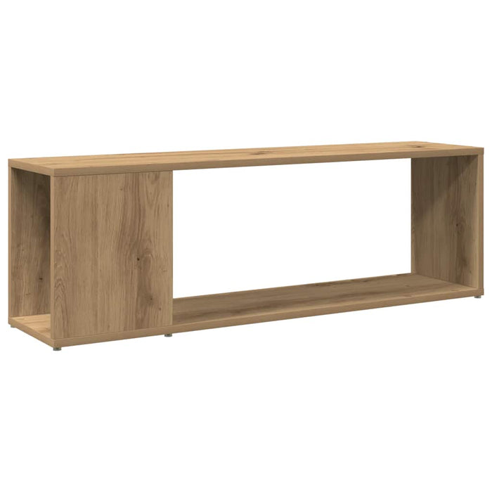 Comodă TV, stejar artizanal, 100x24x32 cm, lemn prelucrat - WALTI WALTI