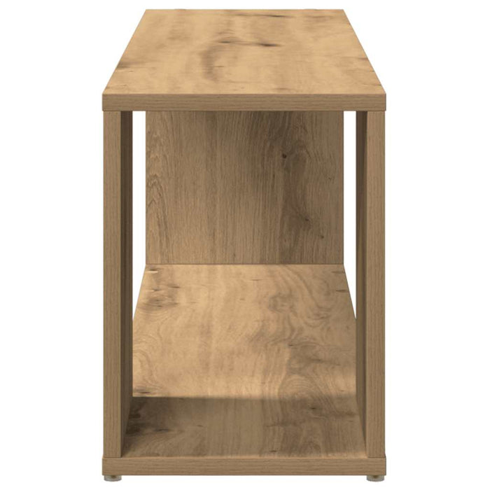 Comodă TV, stejar artizanal, 100x24x32 cm, lemn prelucrat - WALTI WALTI
