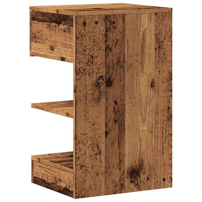 Noptiere, 2 buc., lemn vechi, 40x35x65 cm, lemn prelucrat - WALTI WALTI