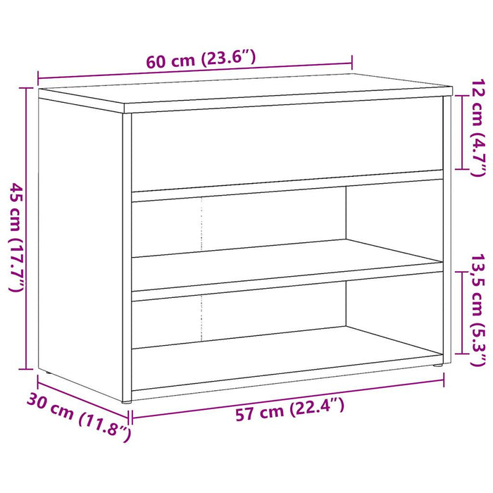 Banchetă pantofar, lemn vechi, 60x30x45 cm, lemn prelucrat - WALTI WALTI