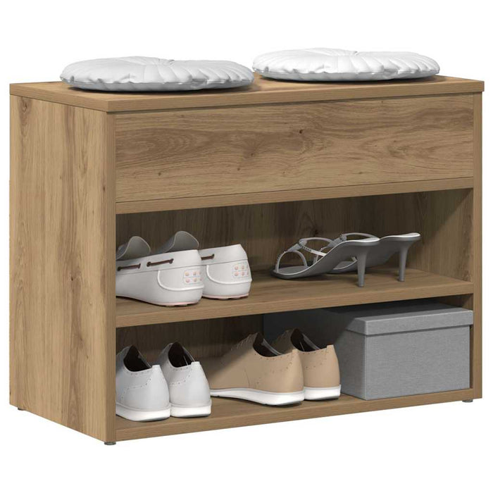 Banchetă pantofar stejar artizanal 60x30x45 cm, lemn prelucrat - WALTI WALTI