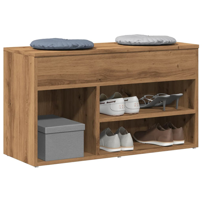 Banchetă pantofar stejar artizanal 80x30x45 cm, lemn prelucrat - WALTI WALTI