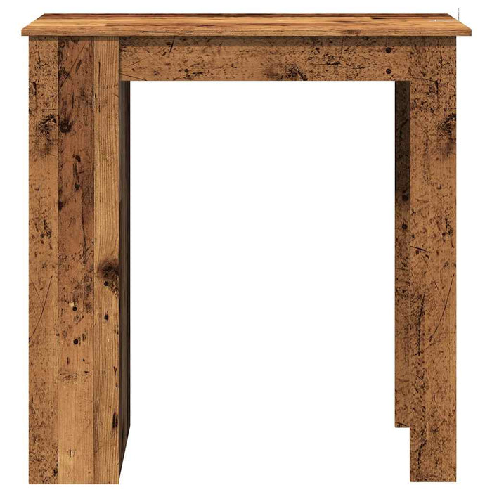 Masă bar cu rafturi, lemn vechi, 102x50x103,5 cm lemn prelucrat - WALTI WALTI