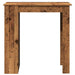 Masă bar cu rafturi, lemn vechi, 102x50x103,5 cm lemn prelucrat - WALTI WALTI