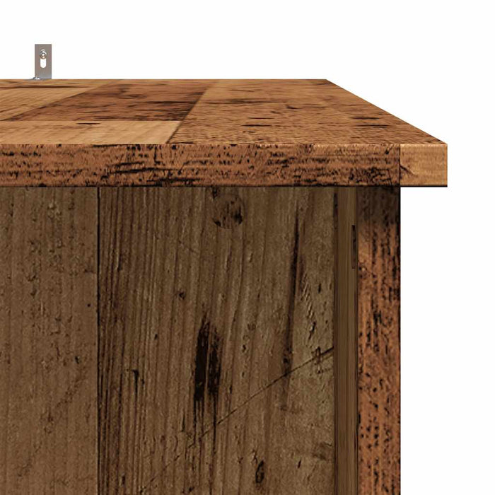 Masă bar cu rafturi, lemn vechi, 102x50x103,5 cm lemn prelucrat - WALTI WALTI