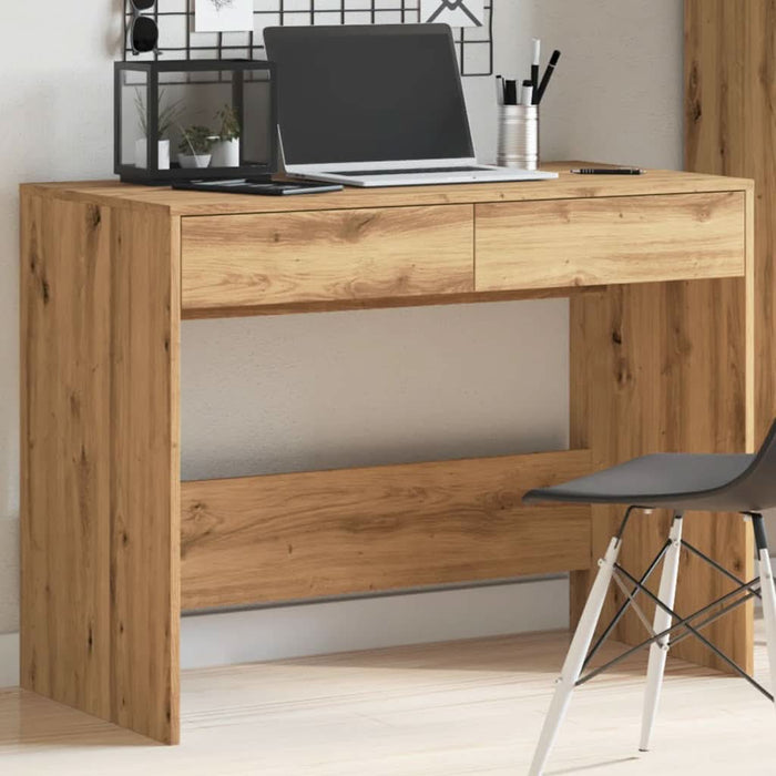 Birou, stejar artizanal, 101x50x76,5 cm, lemn prelucrat - WALTI WALTI