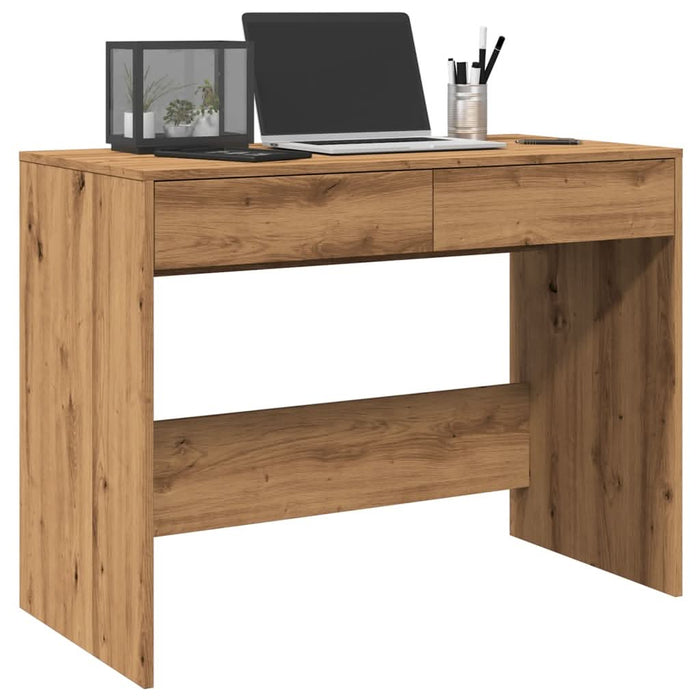 Birou, stejar artizanal, 101x50x76,5 cm, lemn prelucrat - WALTI WALTI